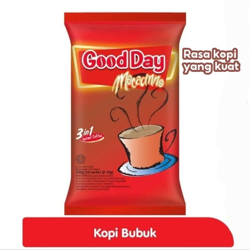

GoodDay moccacinno pack isi 10 | Godday Chococino | vanila latte