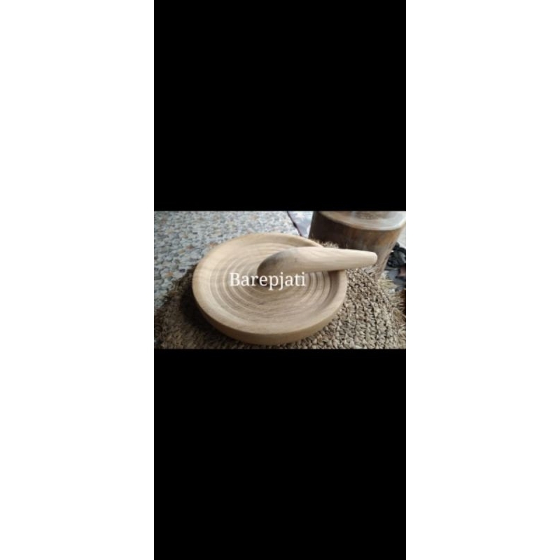 cobek jati-cobek unik-cobek kayu jati