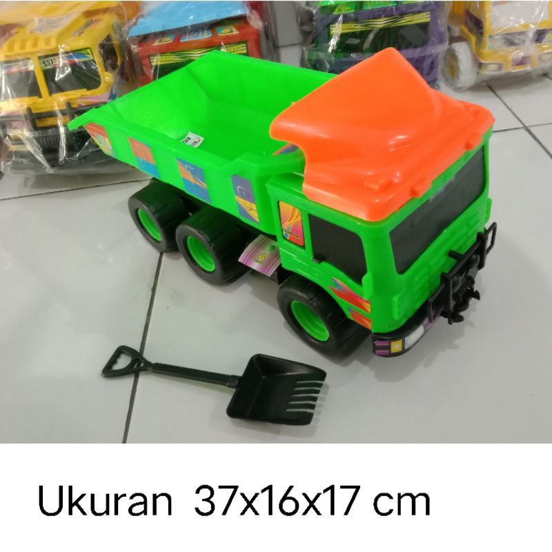 FREE BUBBLE WRAP MAINAN ANAK LAKI LAKI TRUK TRUCK JUMBO MOBIL PLASTIK 6 RODA BAK BISA DINAIKKAN