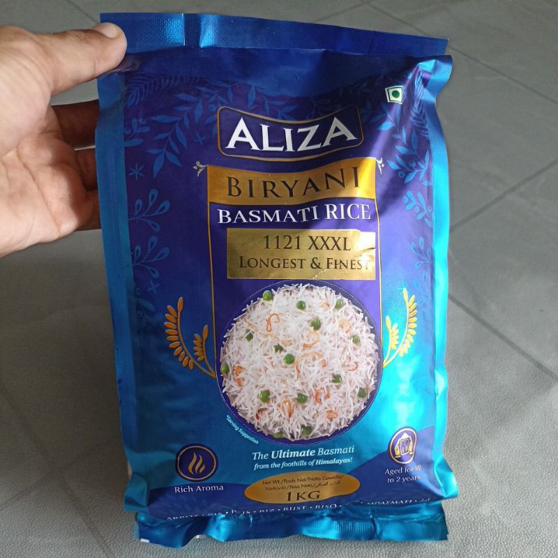 beras basmati queen of pujab 1kg| Beras Basmati Alishaan 1kg| Beras Basmati Aliza 1kg