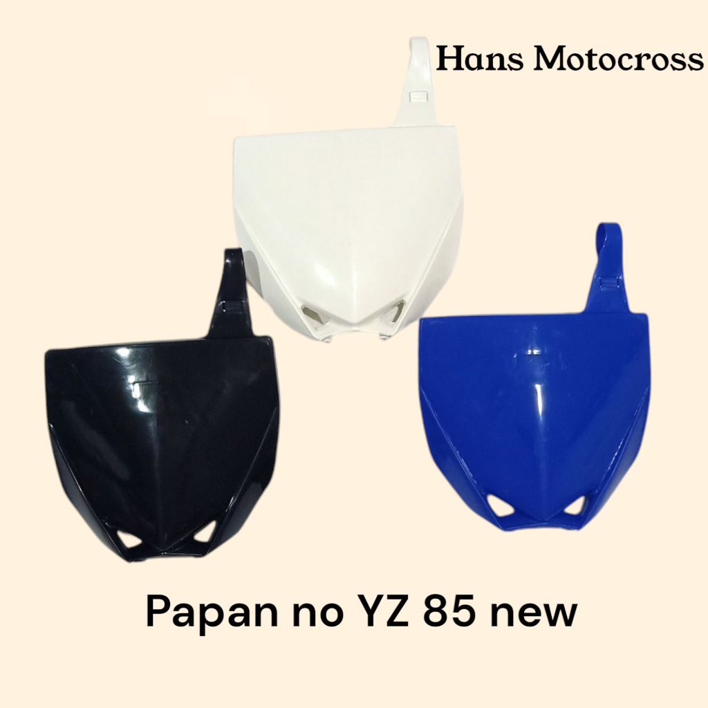 Cover body  papan nomor papan start tameng depan YZ 85 new motor cross trail klx crf wr