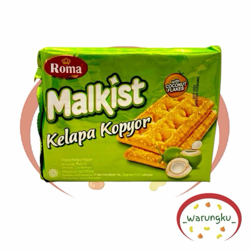 

Roma Malkist KELAPA KOPYOR 105gr Biskuit Krekers