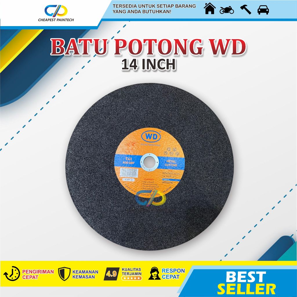 Mata CUT OFF 14 Inch WD Batu Gerinda Potong WD 14inch / Cutting Wheel WD 14