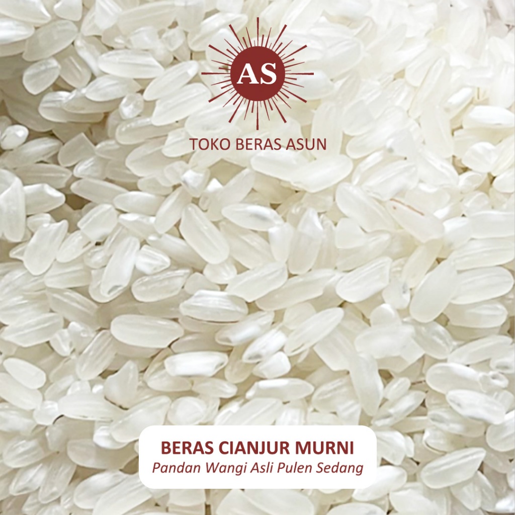 

ASUN BERAS Premium Cianjur Murni - Pulen Sedang Pandan Wangi 1 / 5 kg