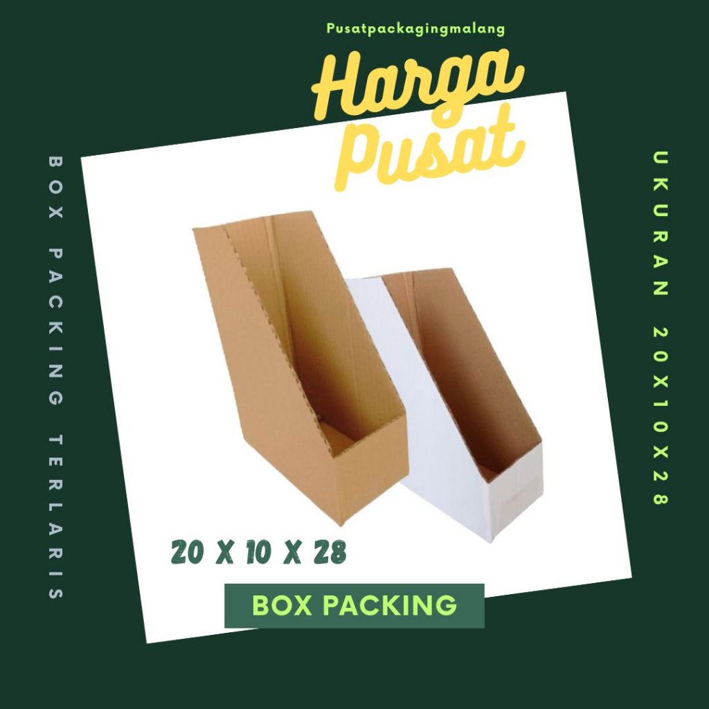

Bok Rak Kecil 20x10x28 Box File Packing Kotak Kemasan Karton File Dokumen