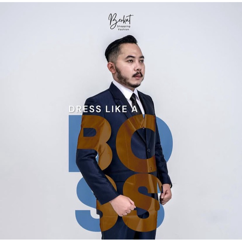 Jas Wedding/Formal Semi Woll Paket Legkap (Jas, celana, rompi, dasi dan sapu tangan) S M L XL XXLkn