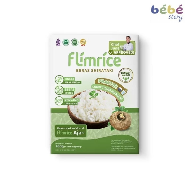 

FLIMRICE NASI SHIRATAKI (NASI DIET) - 1 BOX ISI 7 SACHET