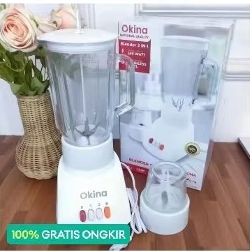 Blender National Okina 2in1/ Blender National/Blender kaca National Okina murah