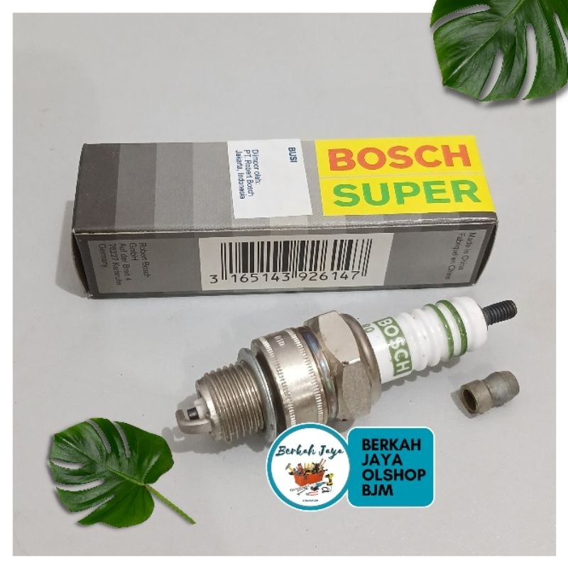 BUSI BOSCH W8BC VESPA DRAT PENDEK / BUSI MOTOR 2 tak / busi bosch W 8 BC | SPARLUG