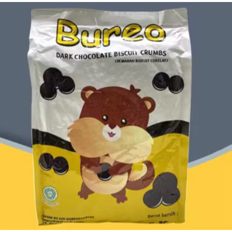 

BUREO DARK CHOCOLATE BISCUIT CRUMBS ( Remahan Biskuit Coklat) - 1KG