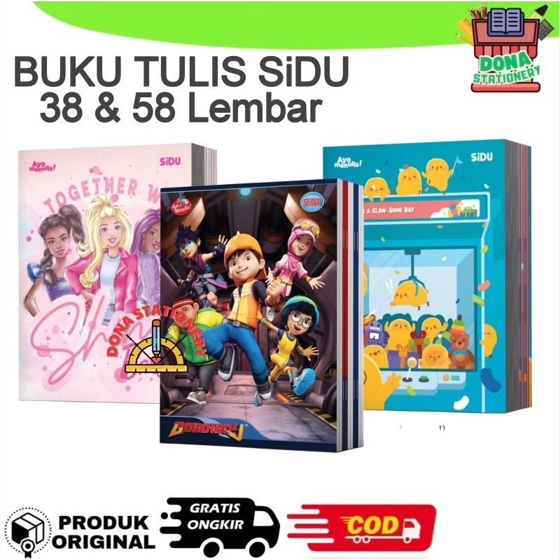 

BUKU TULIS SiDU 38 & 58 LEMBAR BUKU TULIS SINAR DUNIA 10 BUKU