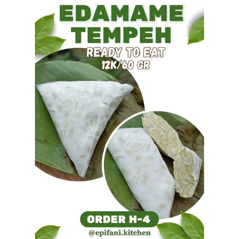 

Tempe Edamame /Tempe Kedelai Jepang Ready to Eat