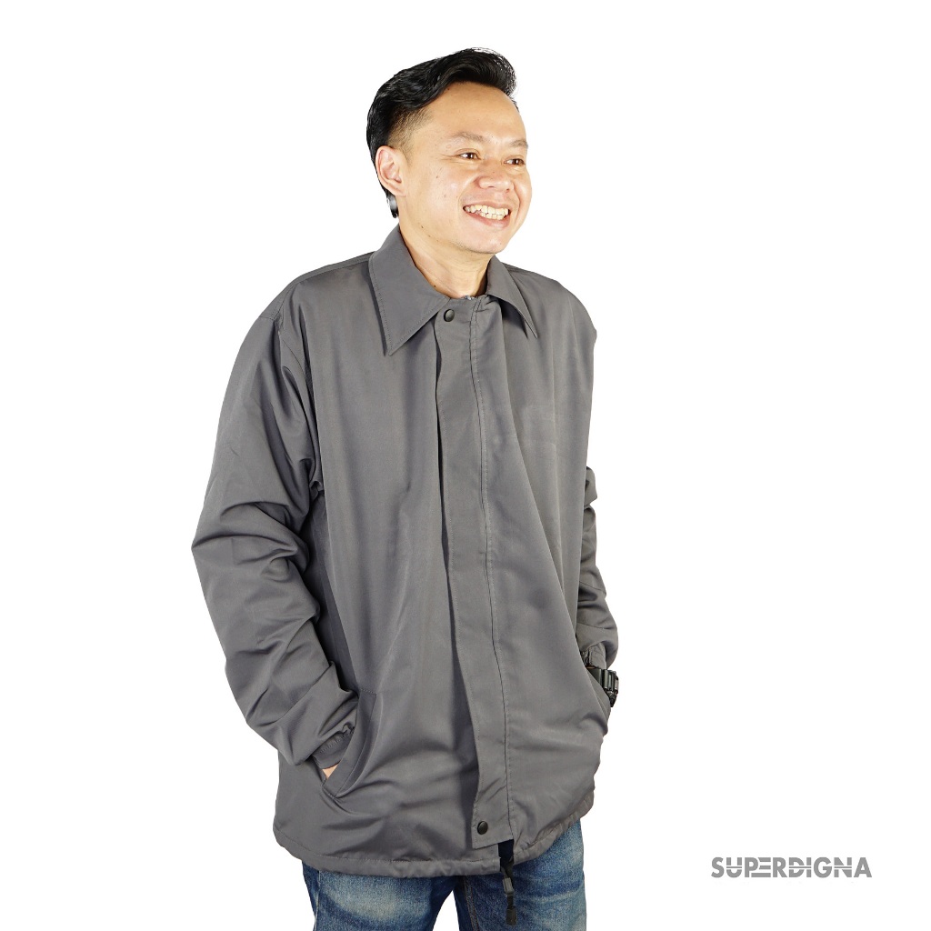Superdigna Everyday Coach Jacket Zip | Unisex Aktif, Stylish, dan Nyaman Setiap Hari