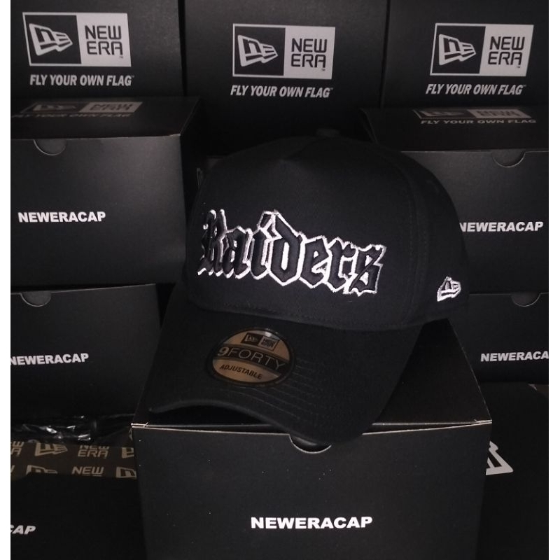 Topi Snapback Bordir Raiders Kain Hitam Premium Pria