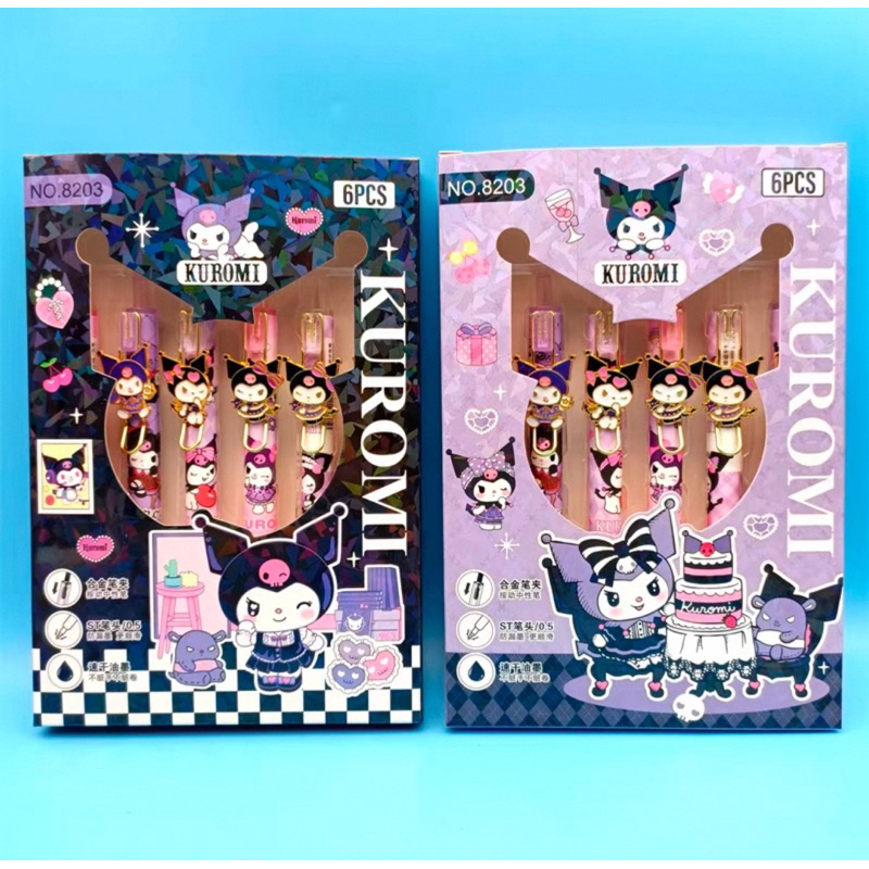 

set pen pulpen kuromi sanrio