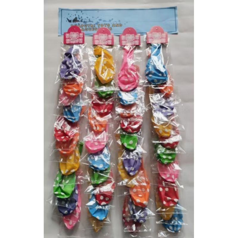 Balon Polkadot isi 40 Balon latex,Balon pesta,Balon ultah
