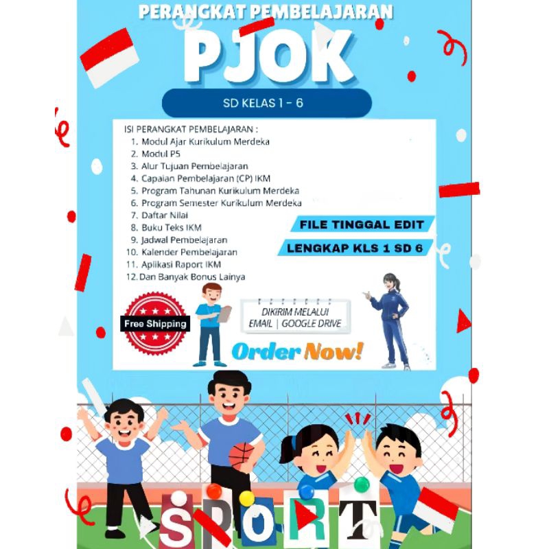PAKET ADMINISTRASI GURU PJOK SD