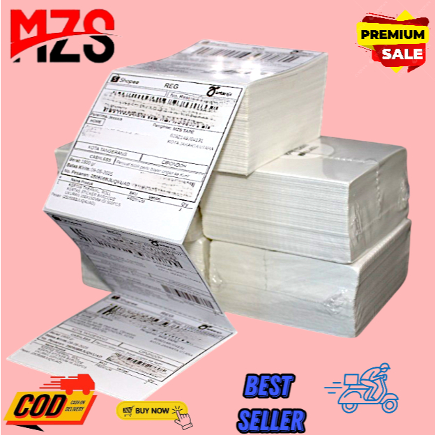 

Stiker Label Barcode Thermal lipat [100 x 100] Label Barcode Olshop Label Pengiriman 100x100 mm Isi
