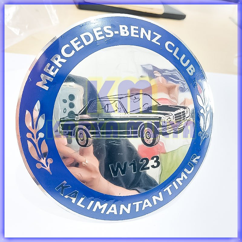 Emblem Grill Aksesoris Mobil Club Mercedes Benz W123 Daerah Custom - Karya Mulya