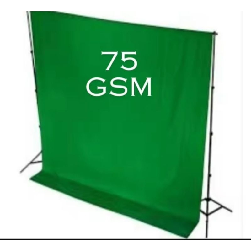 kain spunbond 75gsm asli warna hijau daun permeter (100cm x 160cm)