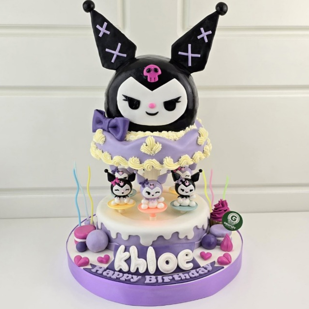 

CAKE TEMA KUROMI ROUND TABLE UK 15CM