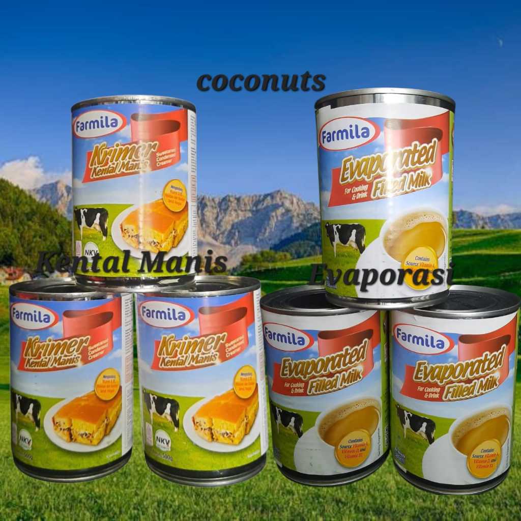 

Farmila Kental Manis 500 Gr / Farmila Susu Evaporated 300 Ml