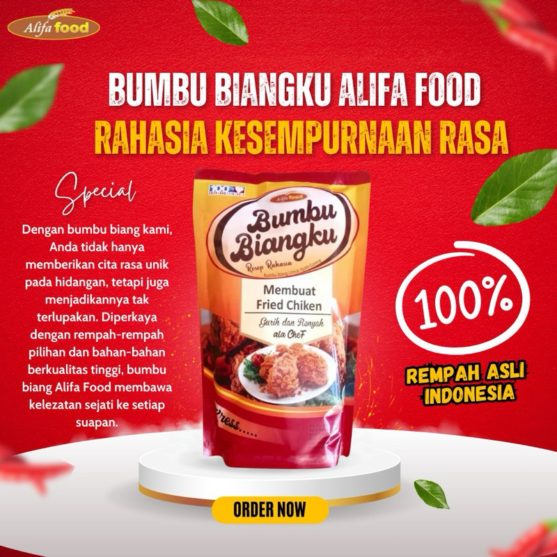 Tepung Bumbu Biang Friedchicken,Bumbu Premix Crispy Serbaguna,Bumbu Biangku Alifa Food,