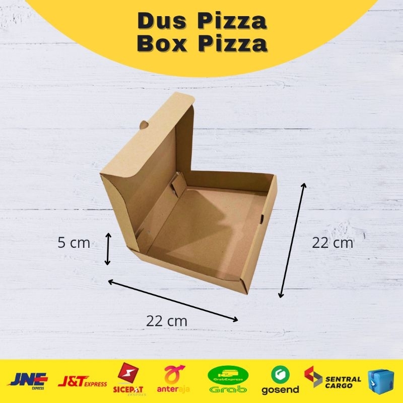 

Box pizza / dus pizza diecut 22x22x5 cm