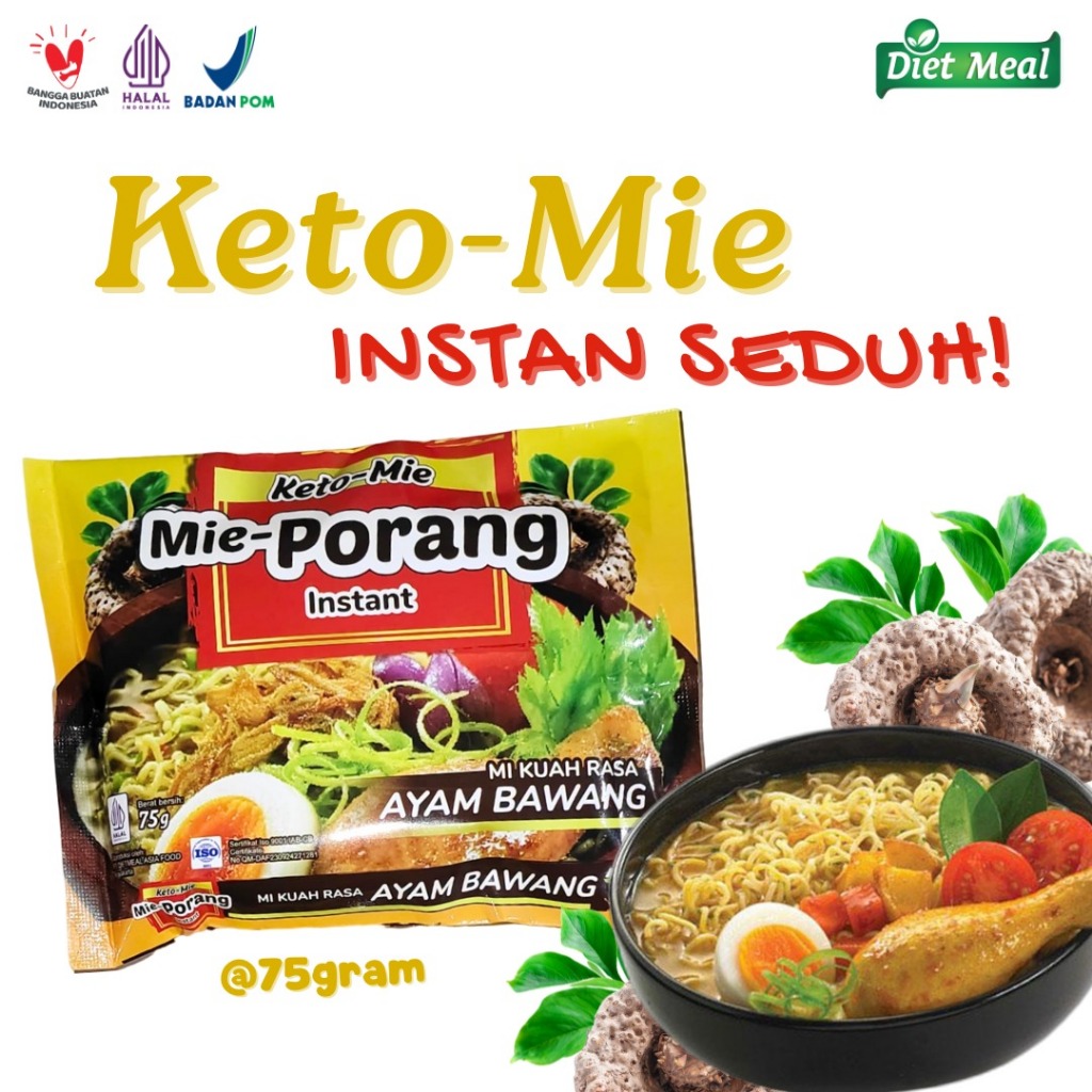 

Mie Porang KETO Mie Rasa Ayam Bawang