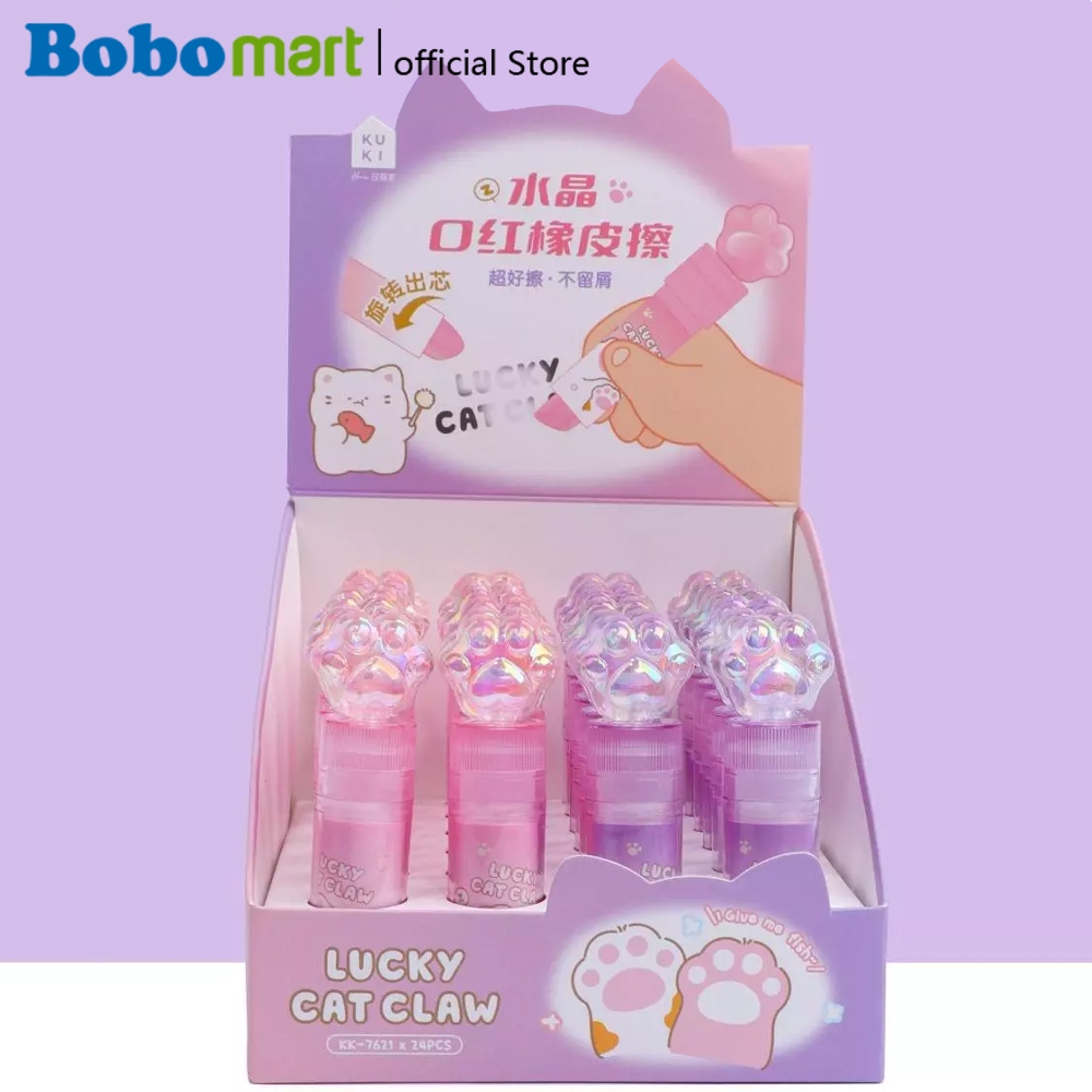 

BOBOMART 1 PCS KUKI ERASER PENGHAPUS LIPSTIK MOTIF LUCU (KUCING, ASTRONOT, DLL)