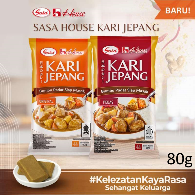 

Sasa House Bumbu Kari Jepang 80g Varian Original dan Pedas