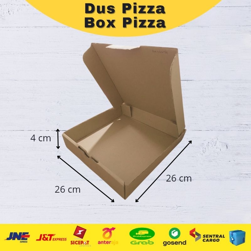 Dus Pizza 26x26x4 cm | Box Pizza |Box Diecut | Kotak Pizza