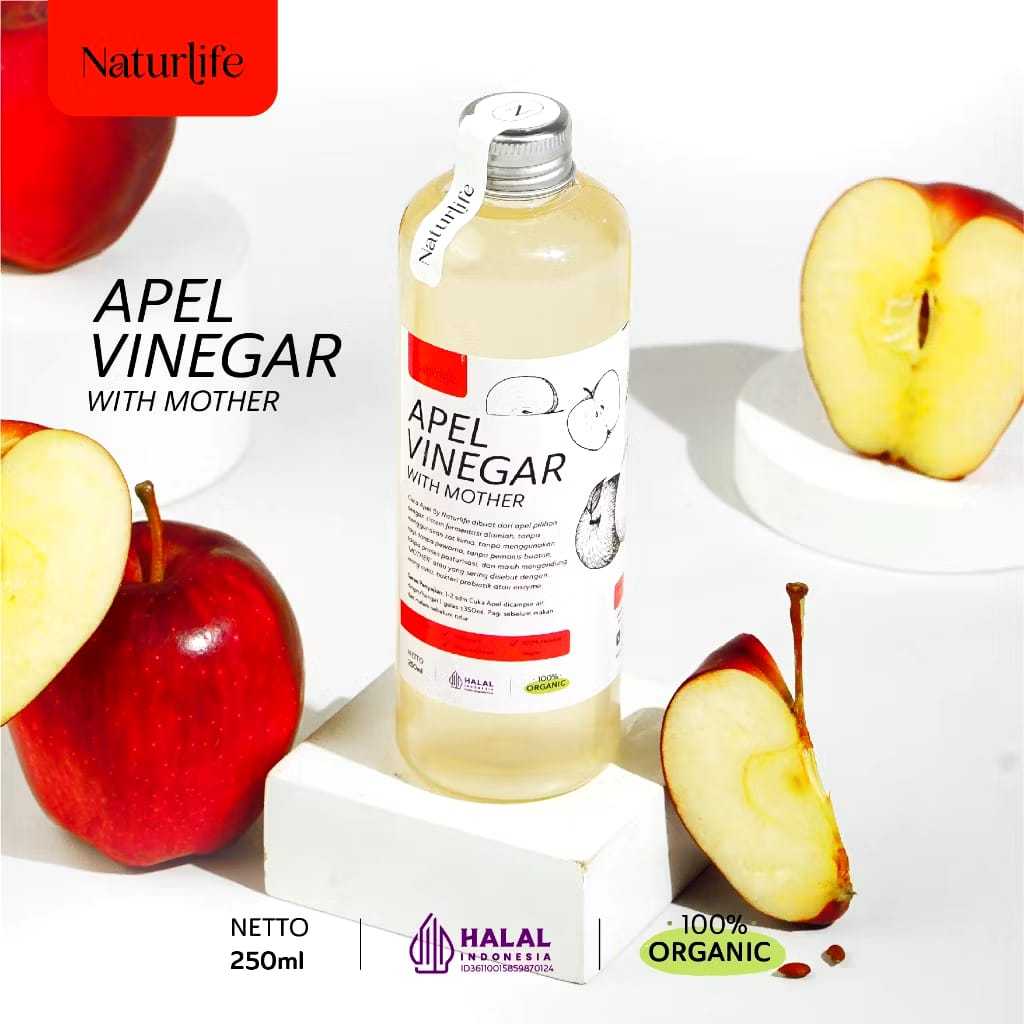 

NATURLIFE Cuka Organik Vinegar Berbagai Varian with Mother 250 ml