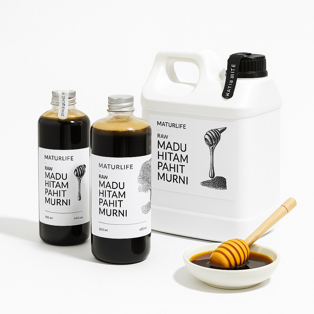 

MADU HITAM PAHIT MURNI Raw Asli Original ALAMI Tanpa Campuran Apapun Raw Honey Minuman Herbal