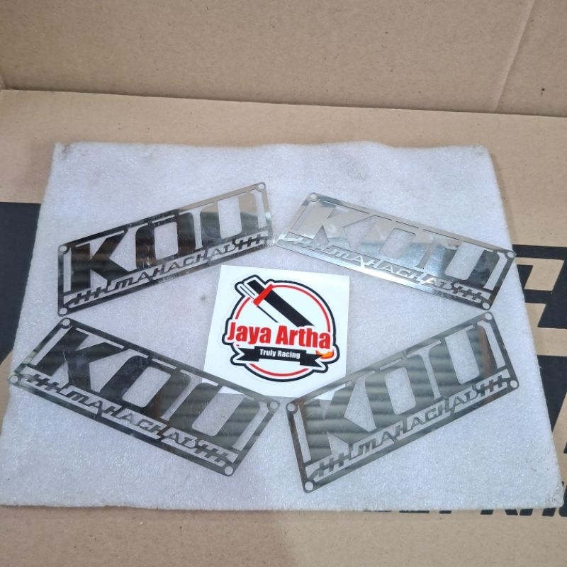 Emblem kou mahachai stainless by Jaya Artha Racing | emblem knalpot thailand kou mahachai emblem kou
