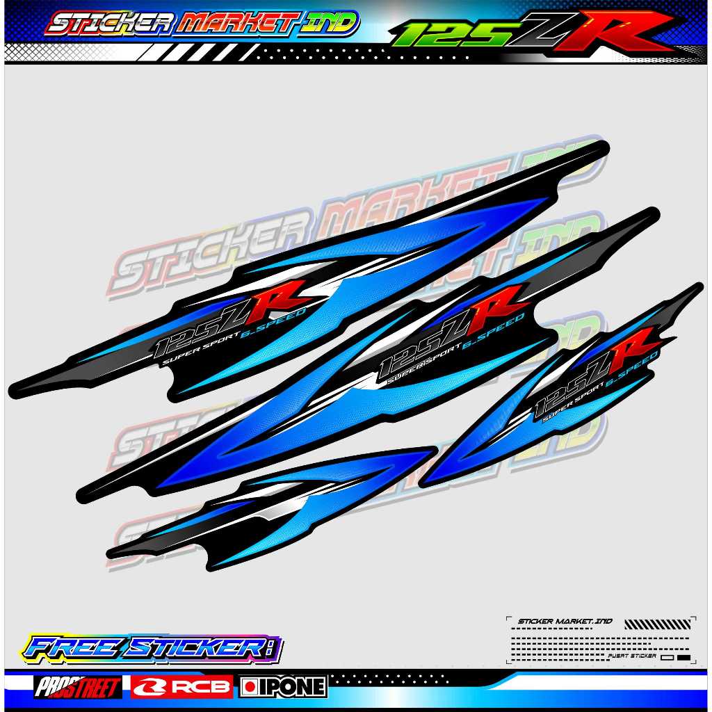 STRIPING VARIASI YAMAHA 125 ZR / STICKER LIST MOTOR YAMAHA 125 ZR