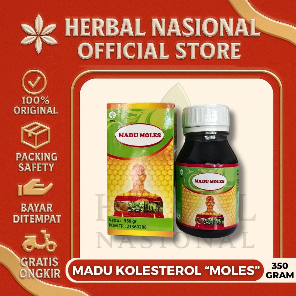 

Madu Kolesterol Mujarob Madu Kolestrol Kemasan Baru MOLES 350 Ml