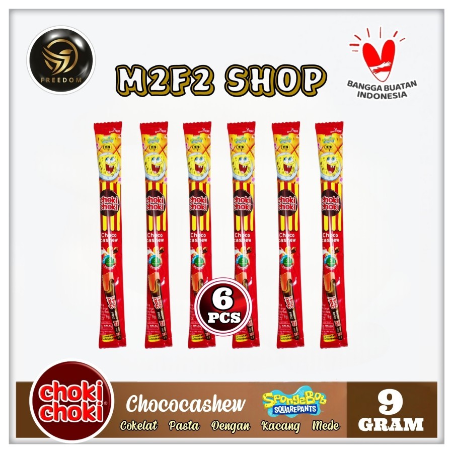 

Choki Choki Stick Chococashew | Stik Cokelat Pasta Kacang Mede - 9 gr (Kemasan 6 Pcs)