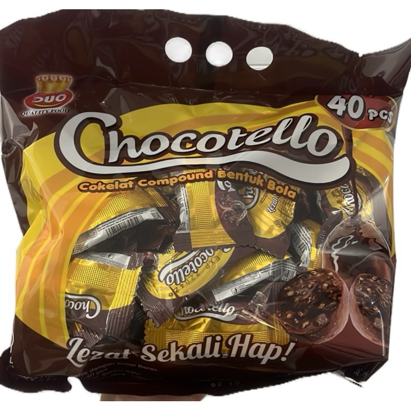 

CHOCOTELLO ( isi 40 pcs ) // cokelat compound bentuk bola