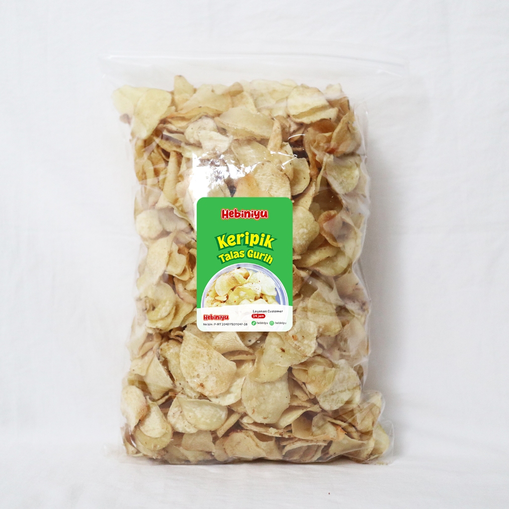 

Hebiniyu - Keripik Talas Asin Gurih Kemasan 500 Gram
