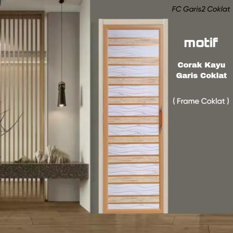 Pintu Kamar Mandi PVC type Modern Minimalis