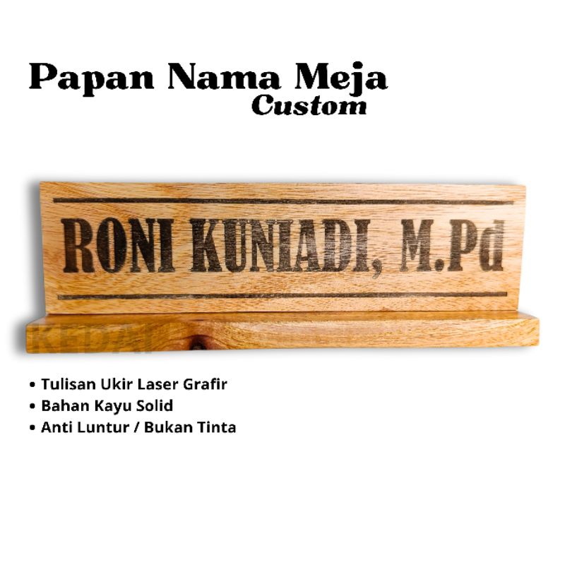 

Papan Nama Meja Custom Ukir Papan Nama meja Kayu