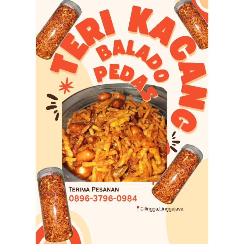 

Teri Kentang Kacang Balado Gurih Pedas Manis 1/2kg