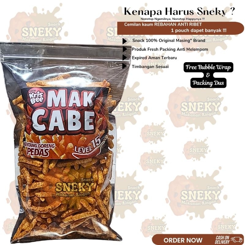 

Krisbee Kentang Goreng Pedas Mak Cabe