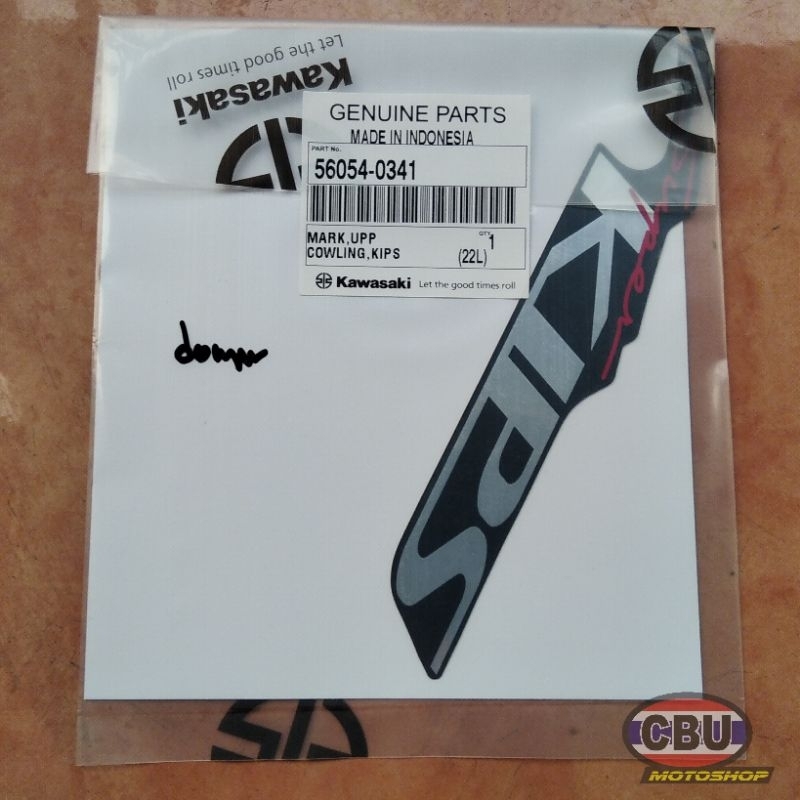 Sticker Stripping Superkips Dongker Navy Blue Ninja 150 RR Old