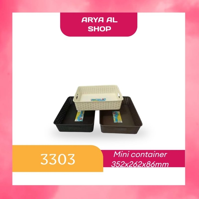 Green leaf keranjang / container dorota (3303)/ Tempat penyimpanan serbaguna