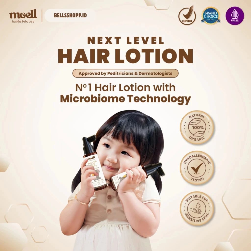 MOELL Hair Lotion/ Hair Lotion Baby 100ml