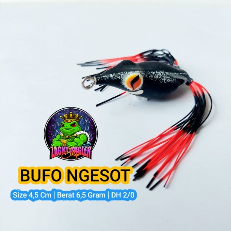 Soft Frog BUFO NGESOT 4,5 Cm Umpan Casting Gabus Top Water
