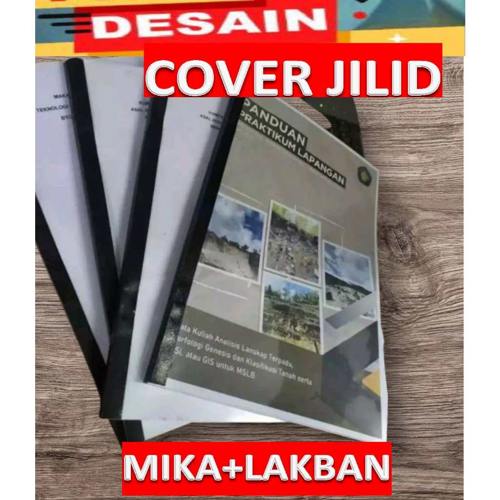 

Jilid Mika lakban transparan A5 A4 B5 F4 buku makalah magang skripsi laporan