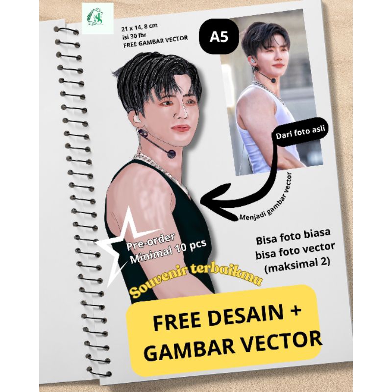 

NOTEBOOK DESAIN CUSTOM/FREE DESAIN/BUKU/KPOP